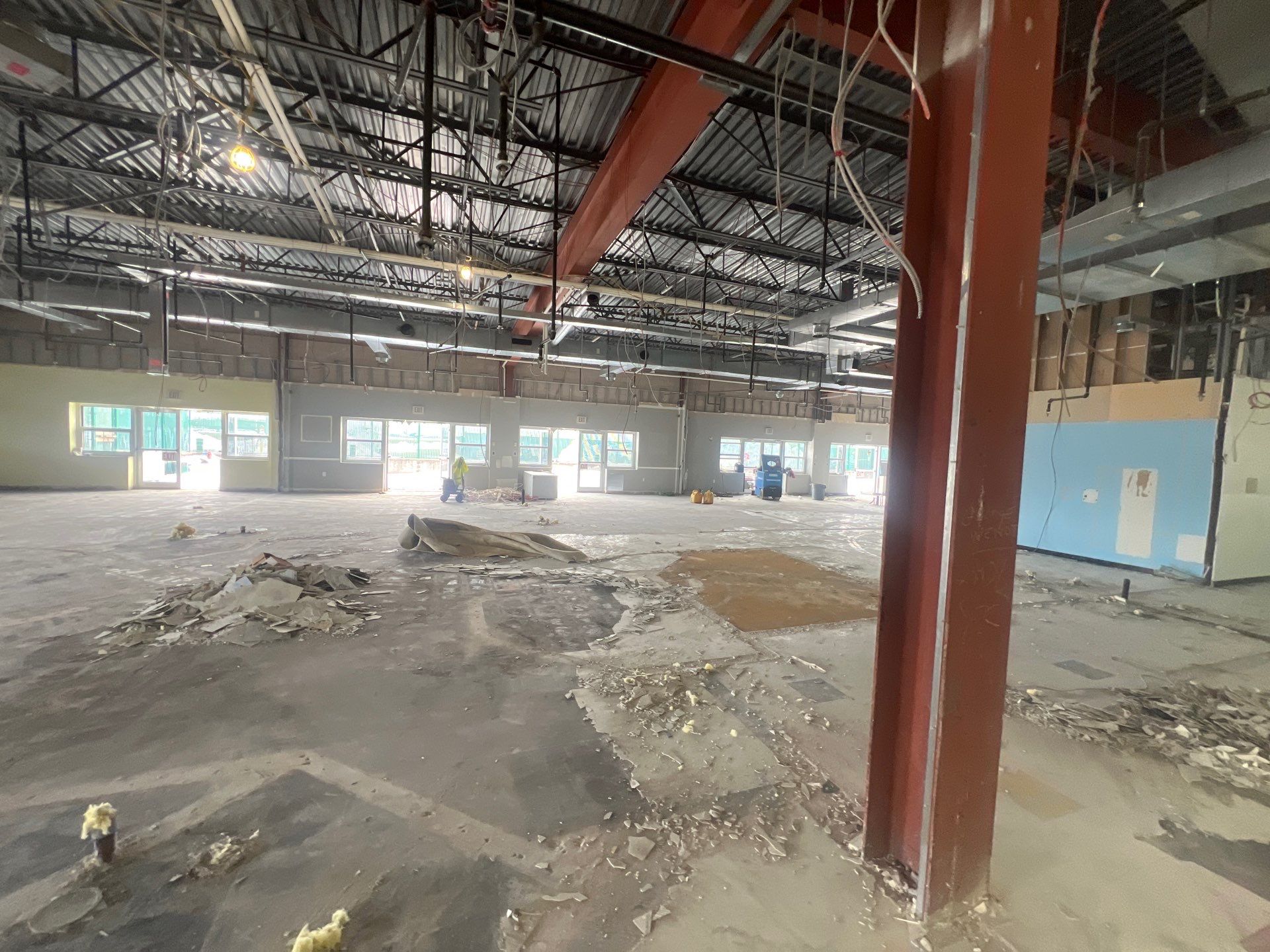 Compound Training Grounds demolition — interior view 3